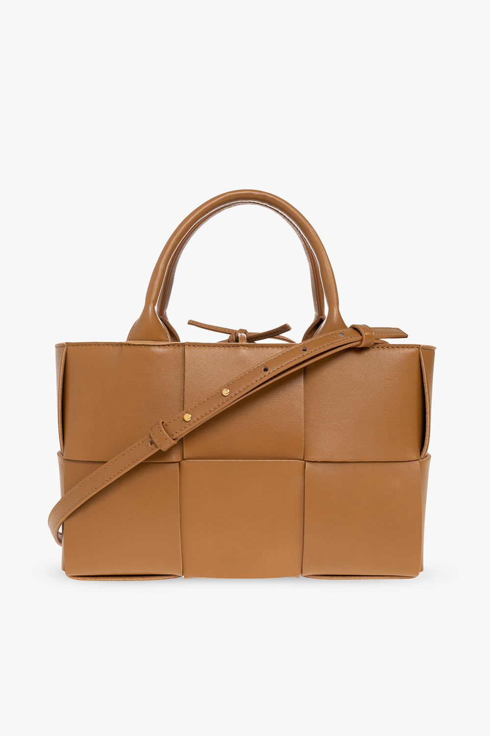◆BOTTEGA VENETA 23AW◆Arco スモール トートバッグ /Black◆ BOTTEGA VENETA Arco Small $3700 Black Intreccio Tote Bag New